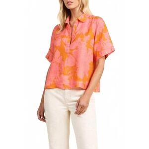 NEW TROVATA cora short sleeve shirt in amberglow